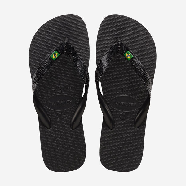 Iconic Brazil Slippers (Black)