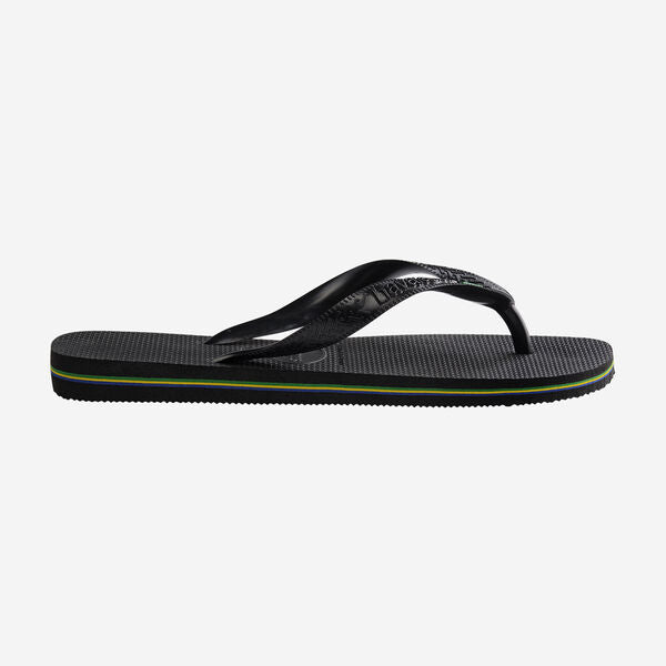 Iconic Brazil Slippers (Black)