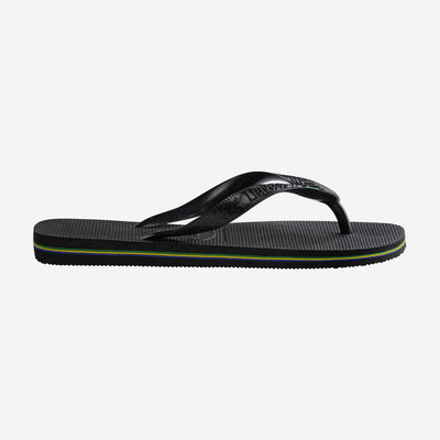Iconic Brazil Slippers (Black)