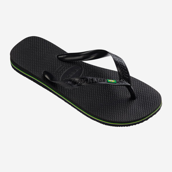 Iconic Brazil Slippers (Black)
