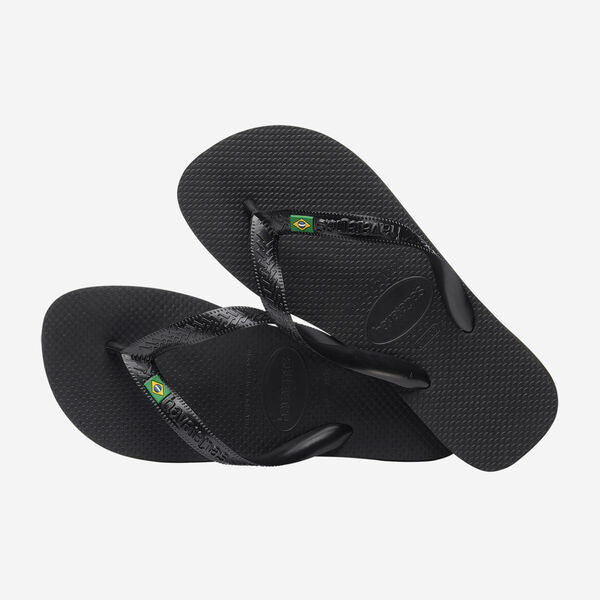 Iconic Brazil Slippers (Black)